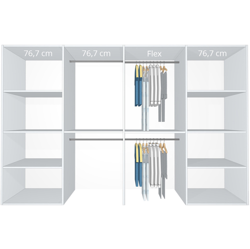 Inventar fra bredde 300 cm til 320 cm - Kitchn - Model A